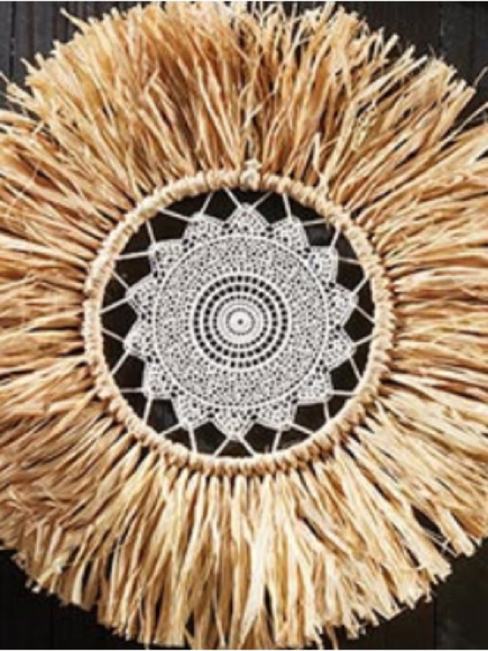 47th & Main Bohemian Fringe Lacey Wall Decor - Set of 2~NWT - Picture 5 of 5